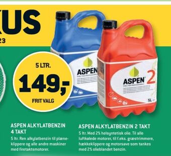 XL-BYG Aspen benzin tilbud