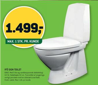 XL-BYG Ifö toilet tilbud