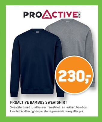 XL-BYG Proactive by jbs sweatshirt tilbud