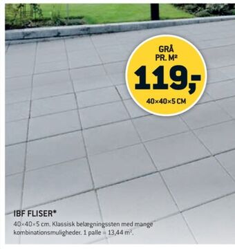 XL-BYG Ibf belægningsflise tilbud