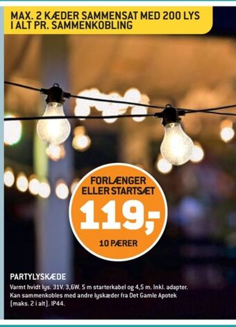 XL-BYG Ukendt lyskæder tilbud