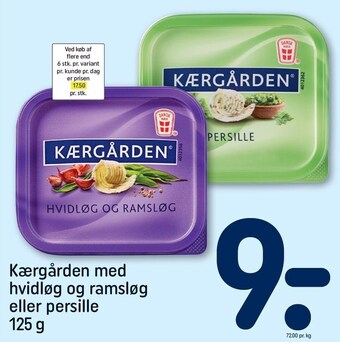 REMA 1000 Kærgården med hvidløg og ramsløg eller persille tilbud