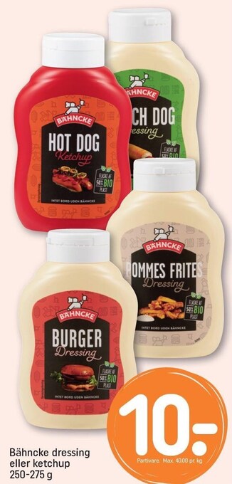 REMA 1000 Bähncke dressing eller ketchup tilbud