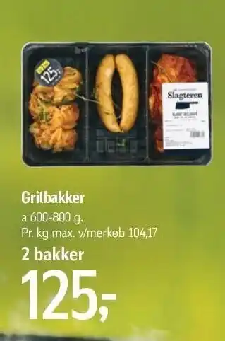 Føtex 2 stk. grillbakker - 600-800 g tilbud