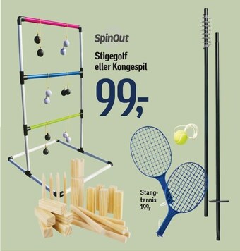 Spinout stigegolf eller kongespil