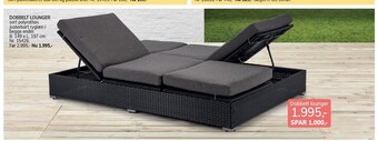 Daells Bolighus Dobbelt lounger tilbud