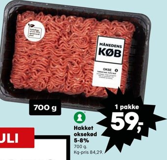 SuperBrugsen Hakket oksekød 5-8% tilbud