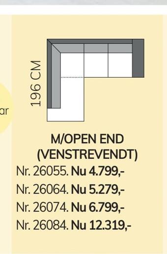 Daells Bolighus M/open end (venstrevendt) tilbud