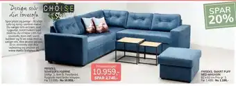 Daells Bolighus Sovesofa hjørne tilbud