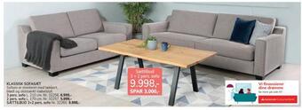 Daells Bolighus Klassisk sofasæt tilbud