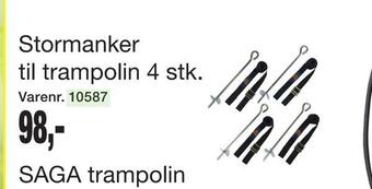 Harald Nyborg Stormanker til trampolin 4 stk tilbud