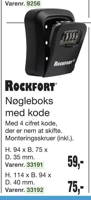 Harald Nyborg Nøgleboks med kode tilbud