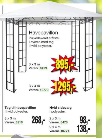 Harald Nyborg Havepavillon tilbud