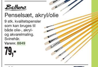 Harald Nyborg Penselsæt, akryl/olie tilbud