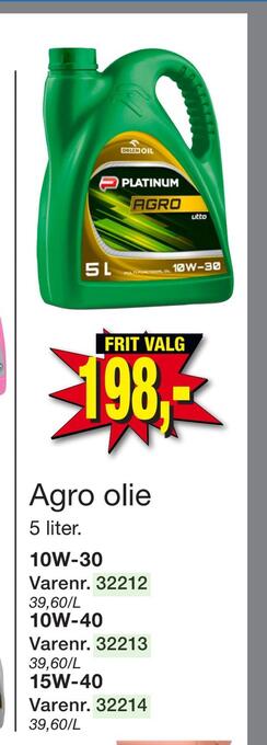 Harald Nyborg Agro olie tilbud