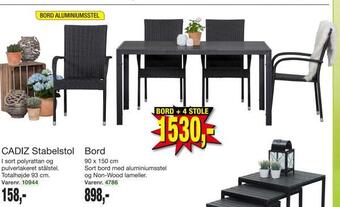 Harald Nyborg Bord + 4 stole tilbud