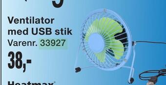 Harald Nyborg Ventilator med usb stik tilbud