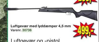 Harald Nyborg Luftgevær med lyddæmper 4,5 mm tilbud