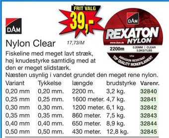 Harald Nyborg Nylon clear tilbud