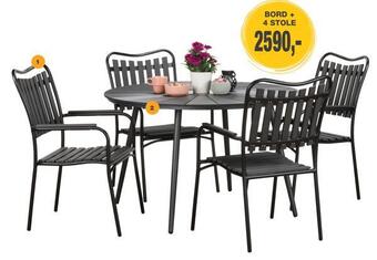 Harald Nyborg Bord + 4 stole tilbud