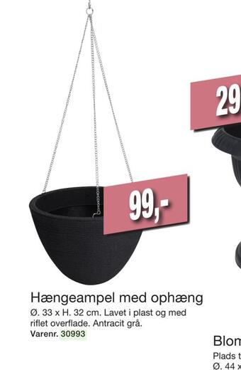 Harald Nyborg Hængeampel med ophæng tilbud