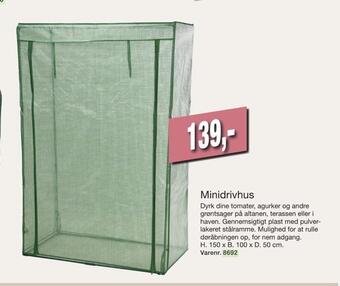 Harald Nyborg Minidrivhus tilbud