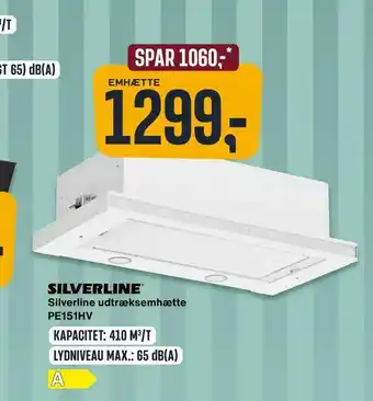 Skousen Silverline udtræks emhætte PE151HV tilbud