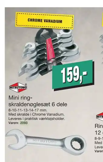 Harald Nyborg Mini ringskraldenøglesæt tilbud