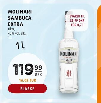 Scandinavian Park Molinari sambuca extra tilbud