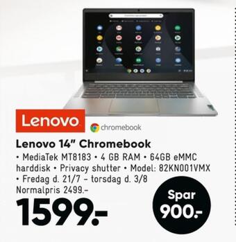 Bilka Lenovo bærbar pc tilbud