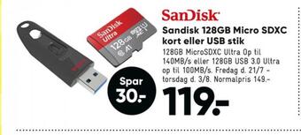 Bilka Sandisk usb memory stick tilbud