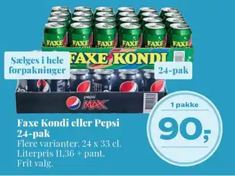 Dagli'Brugsen Pepsi max cola tilbud