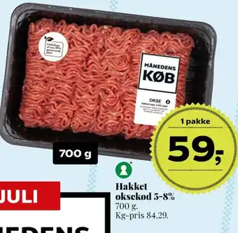 Ukendt hakket oksekød