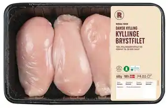 REMA 1000 Kyllingebrystfilet, 650 g tilbud
