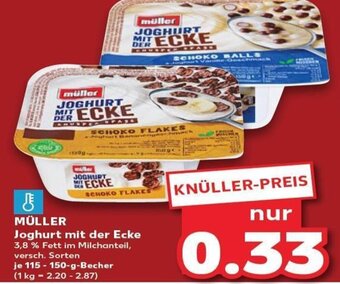 Kaufland MÜLLER Joghurt mit der Ecke tilbud