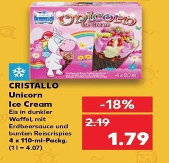 Kaufland CRISTALLO Unicorn Ice Cream tilbud