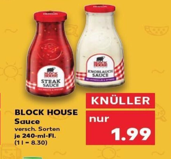 BLOCK HOUSE Sauce tilbud hos Kaufland