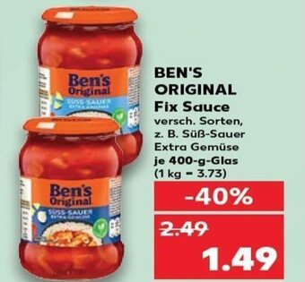 Kaufland BEN'S ORIGINAL Fix Sauce tilbud