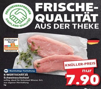 Kaufland K-WERTSCHÄTZE Schweineschnitzel tilbud