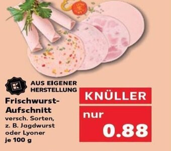 Kaufland Frischwurst-Aufschnitt tilbud