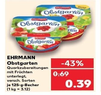 Kaufland EHRMANN Obstgarten tilbud