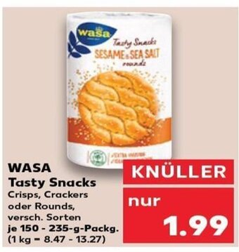 Kaufland WASA Tasty Snacks tilbud