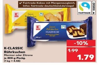 Kaufland K-CLASSIC Rührkuchen tilbud