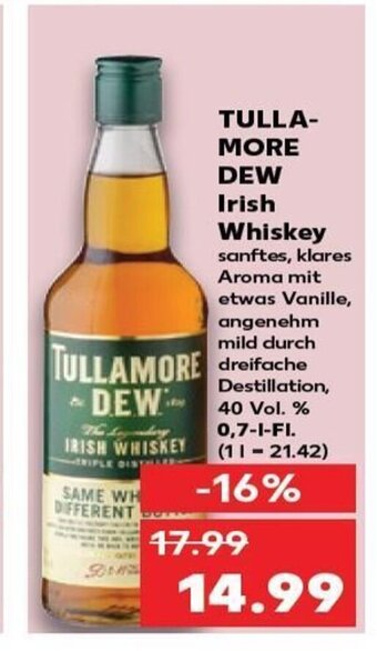Kaufland TULLAMORE DEW Irish Whiskey tilbud