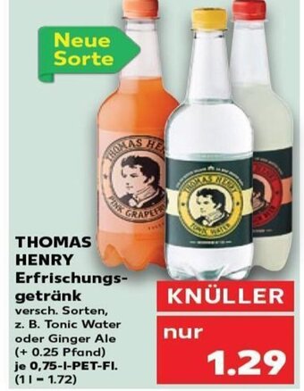 Kaufland THOMAS HENRY Erfrischungs-getränk tilbud