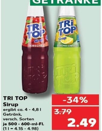 Kaufland DE TRI TOP Sirup tilbud