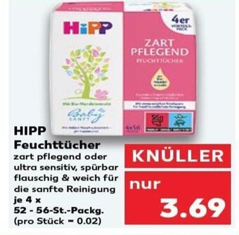 Kaufland DE HIPP Feuchttücher tilbud