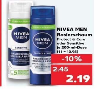 Kaufland NIVEA MEN Rasierschaum tilbud