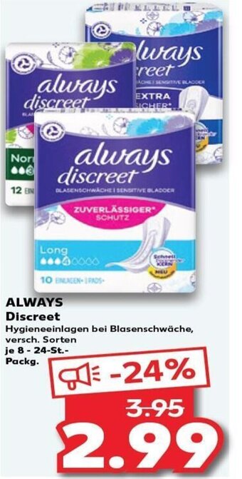 Kaufland DE ALWAYS Discreet tilbud