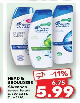 Kaufland DE HEAD & SHOULDERS Shampoo tilbud